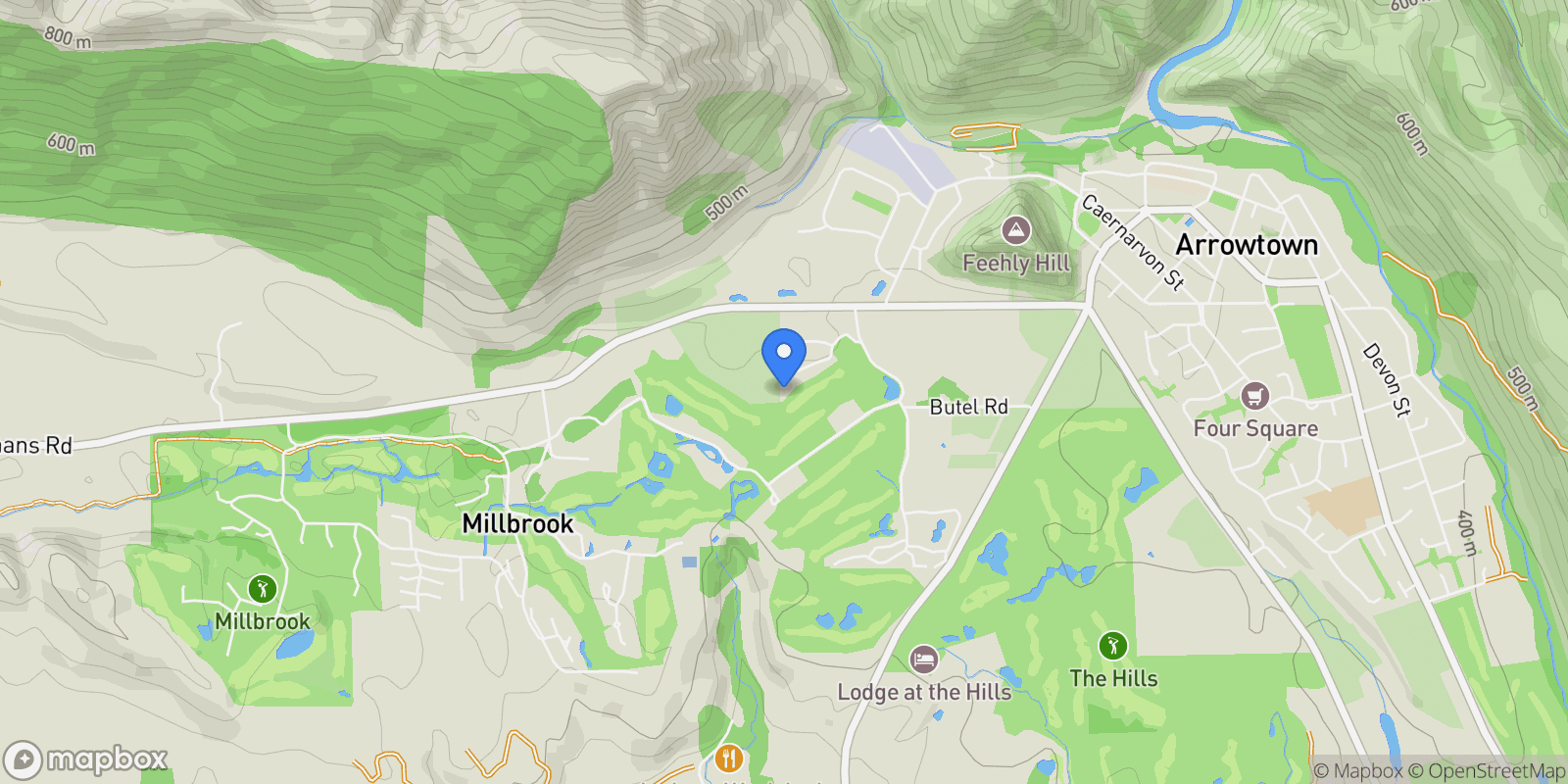 Map showing 1 Malaghans Ridge, Arrowtown 9371, New Zealand, Arrowtown, Otago, New Zealand.