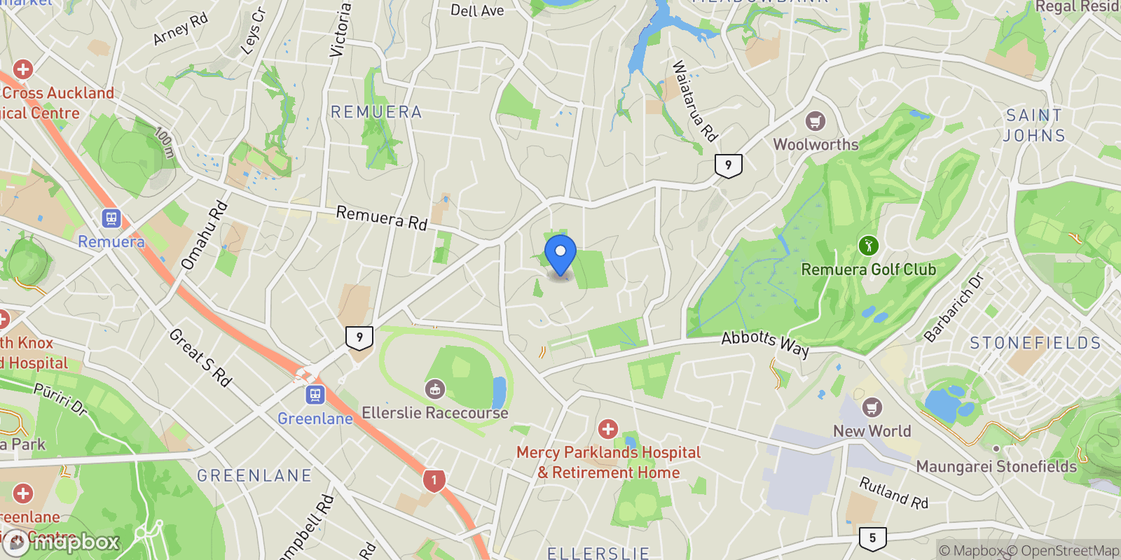 Map showing 42 Mainston Road, Remuera, Auckland 1050, New Zealand, Auckland, Auckland, New Zealand.