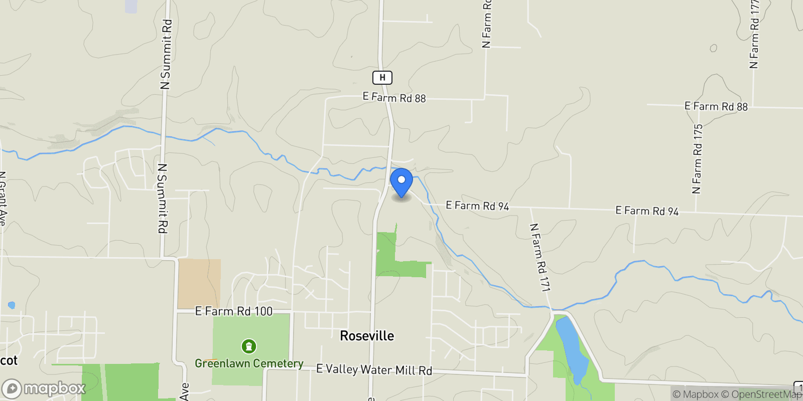 Map showing 4260 N State Highway H, Springfield, MO 65803, Springfield, Missouri, United States.