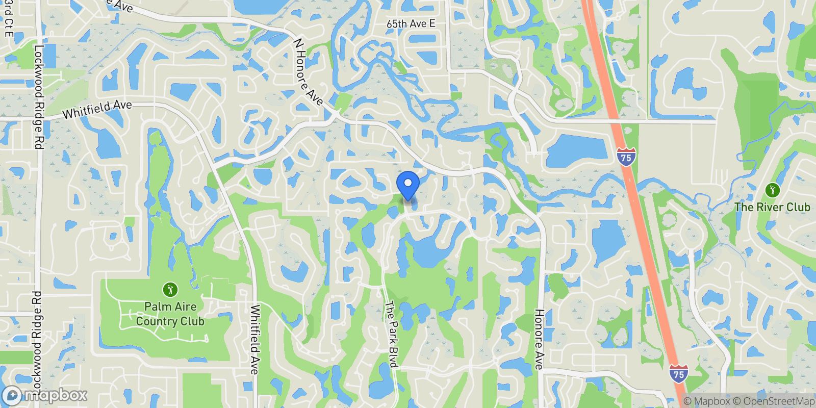 Map showing 7217 CHURSTON LANE, UNIVERSITY PARK, FL 34201, Bradenton, Florida, United States.