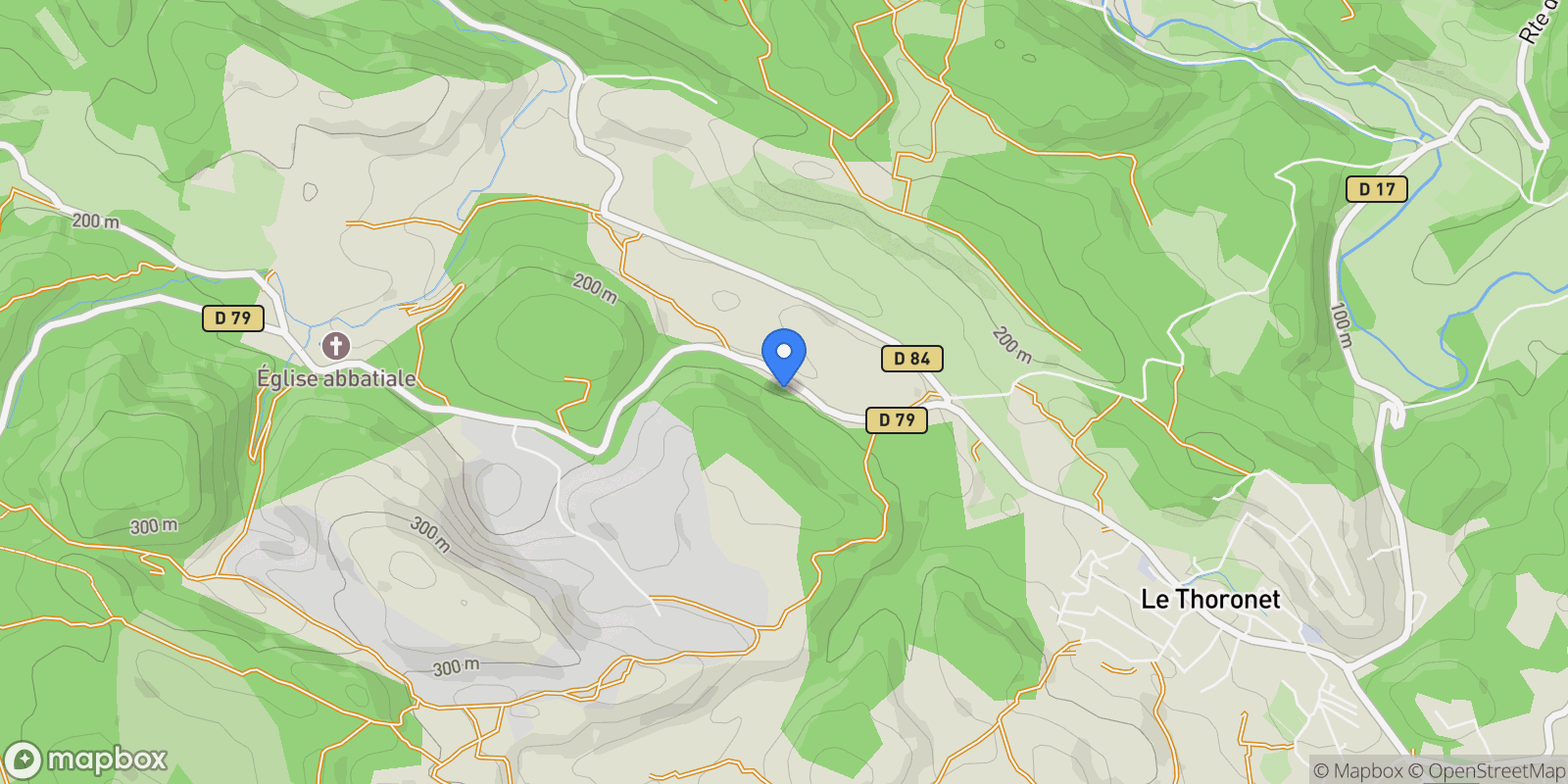 Map showing Le Thoronet, Provence-Alpes-Côte d'Azur, France.