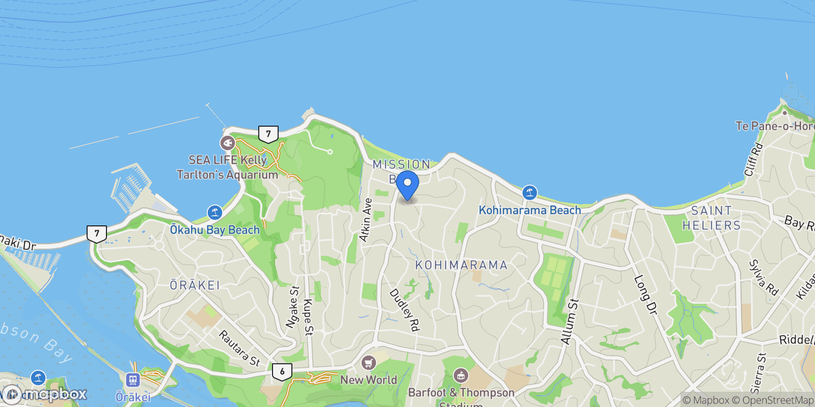 Map showing 10 Ronaki Road, Mission Bay, Auckland 1071, New Zealand, Auckland, Auckland, New Zealand.