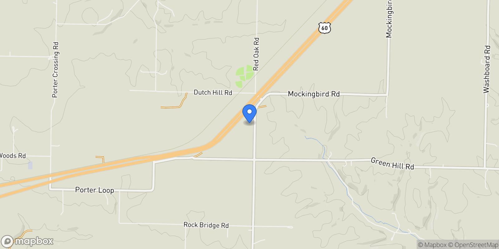 Map showing 12263 State Hwy U, Fordland, MO 65652, Fordland, Missouri, United States.