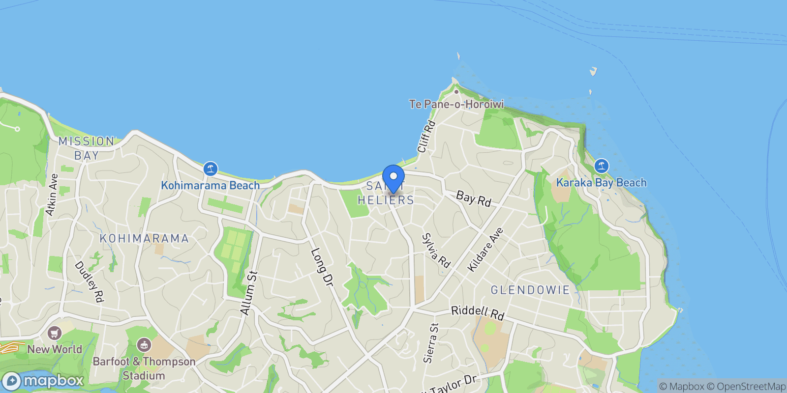 Map showing 501/20 Devore Street, St Heliers, Auckland 1071, New Zealand, Auckland, Auckland, New Zealand.