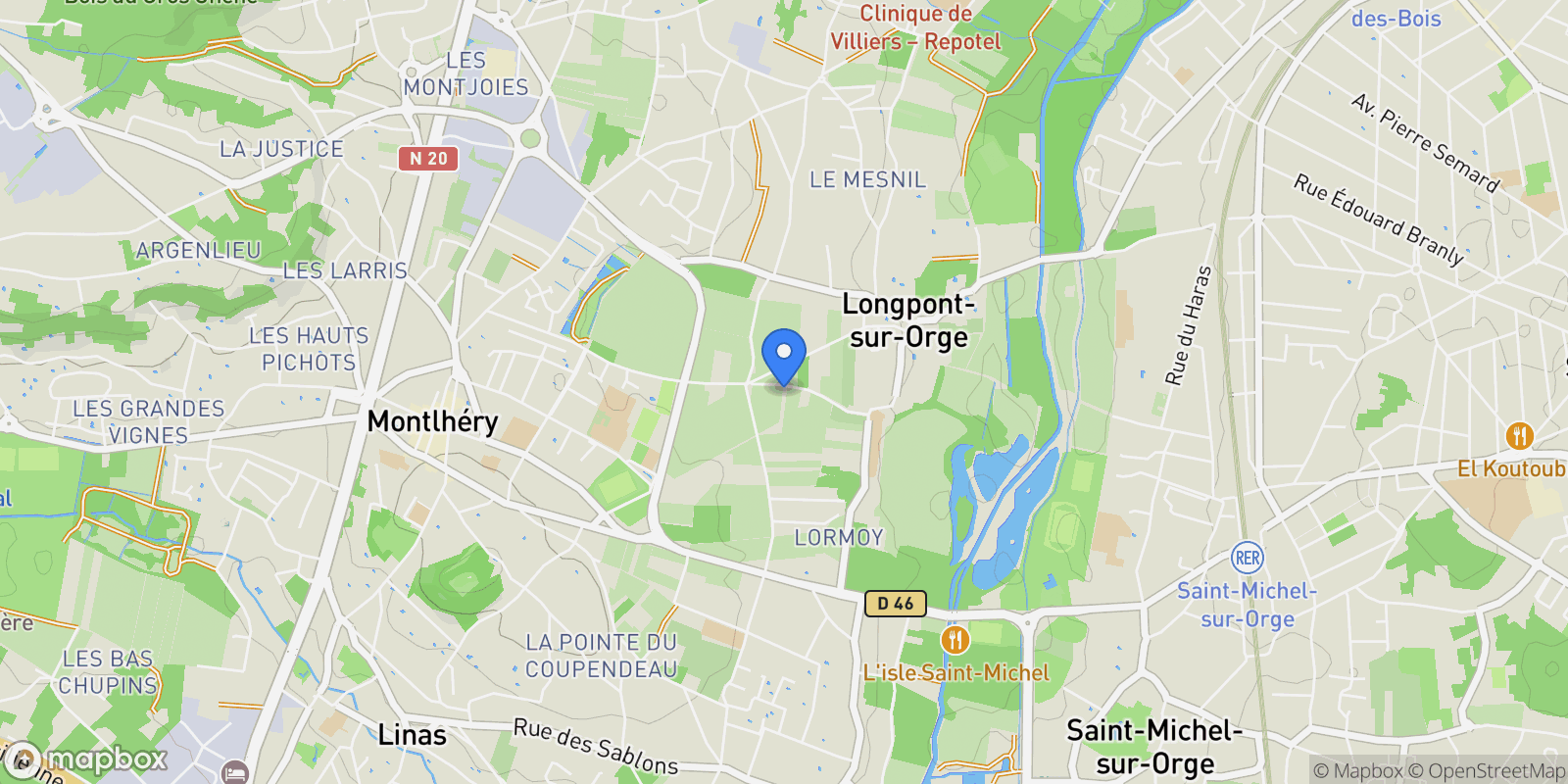 Map showing Longpont-sur-Orge, Île-de-France, France.