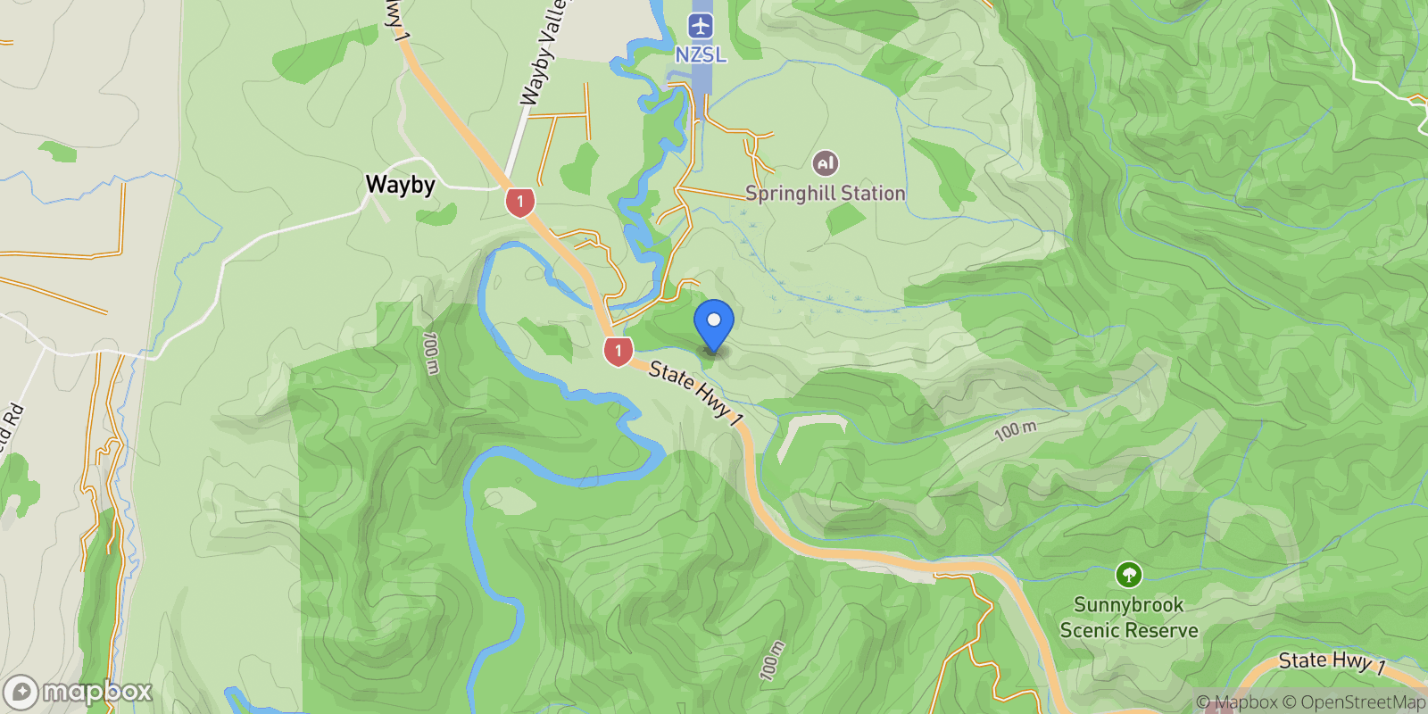 Map showing 1232A State Highway 1, Wellsford 0972, New Zealand, Wellsford, Auckland, New Zealand.