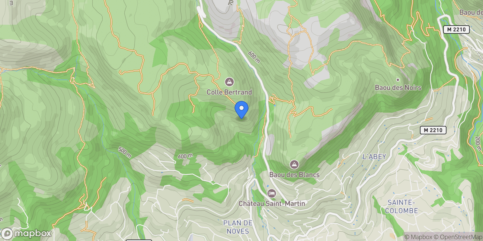 Map showing Vence, Provence-Alpes-Côte d'Azur, France.