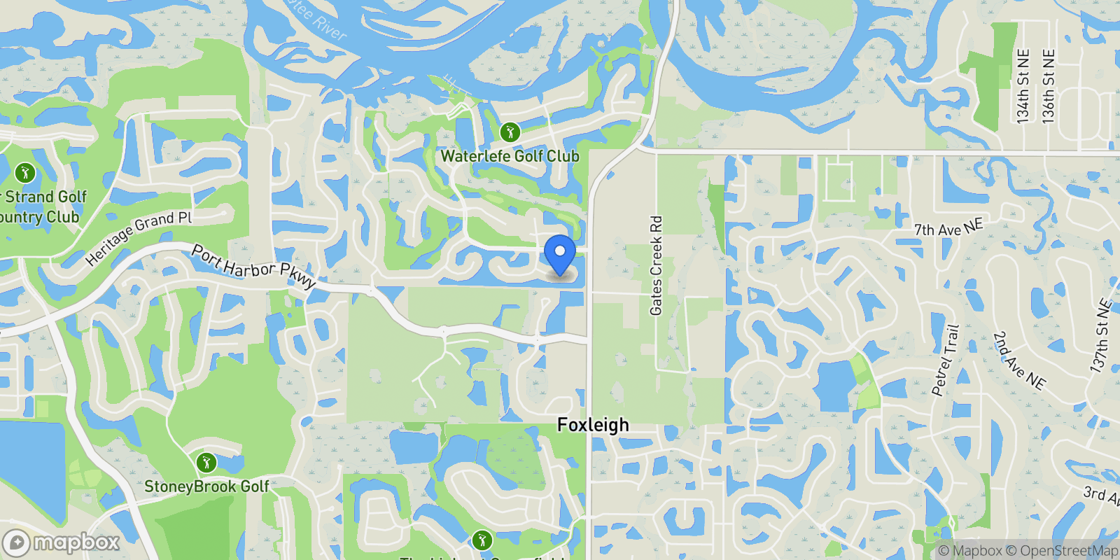 Map showing 10626 RESTORATION TERRACE, BRADENTON, FL 34212, Bradenton, Florida, United States.