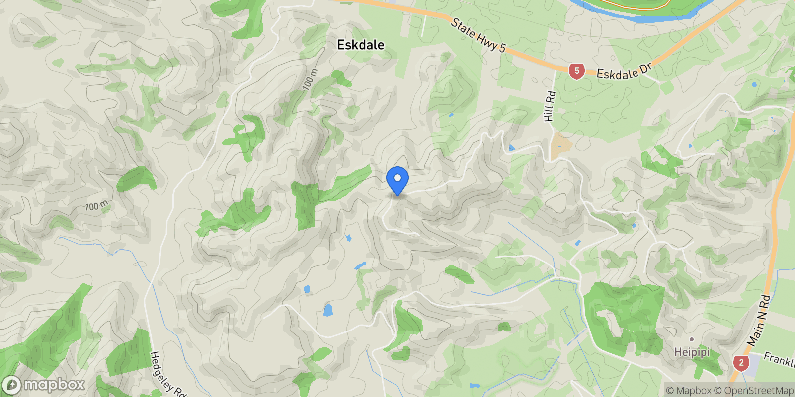 Map showing 171 Eskridge Drive, Eskdale 4182, New Zealand, Eskdale, Hawke's Bay, New Zealand.