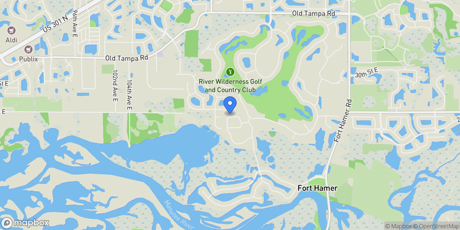 Map showing 11420 SAVANNAH LAKES DRIVE, PARRISH, FL 34219, Parrish, Florida, United States.