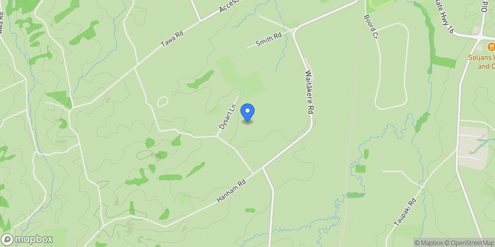 Map showing 42 Dysart Lane, Kumeū 0891, New Zealand, Kumeu, Auckland, New Zealand.