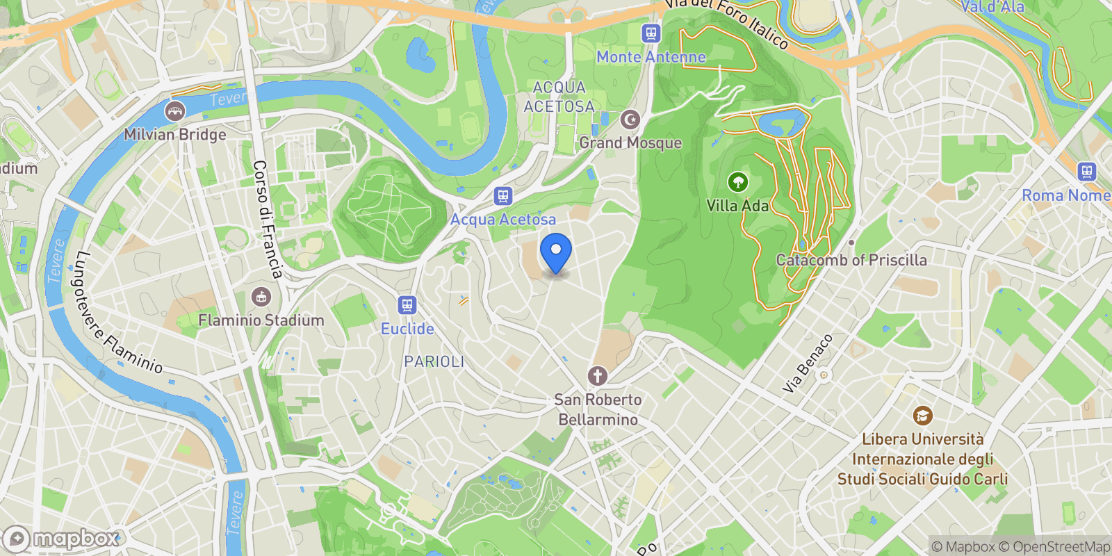 Map showing Piazza Digione, Rome, Lazio, Italy.