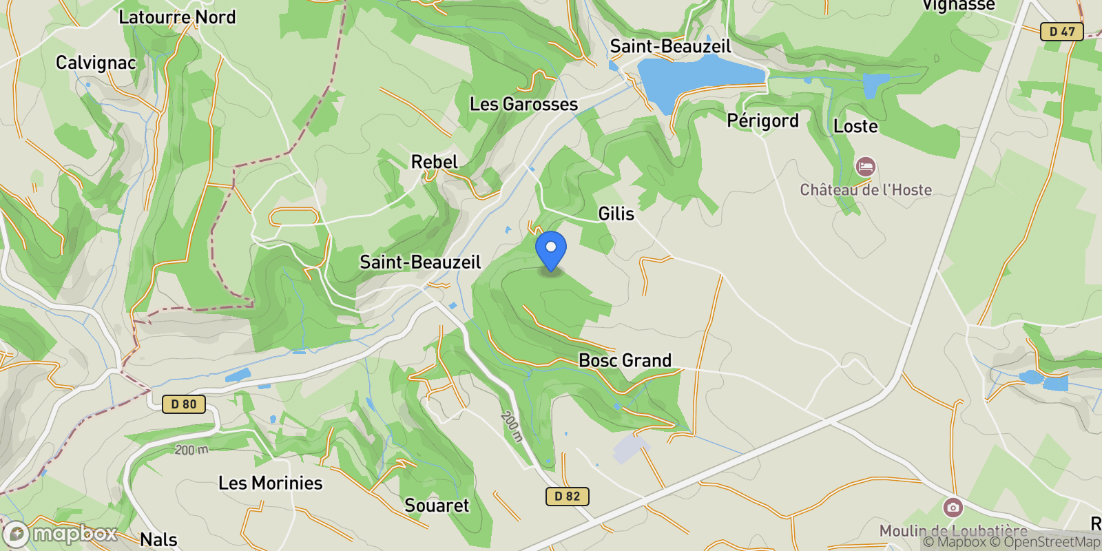 Map showing Saint-Beauzeil, Occitanie, France.