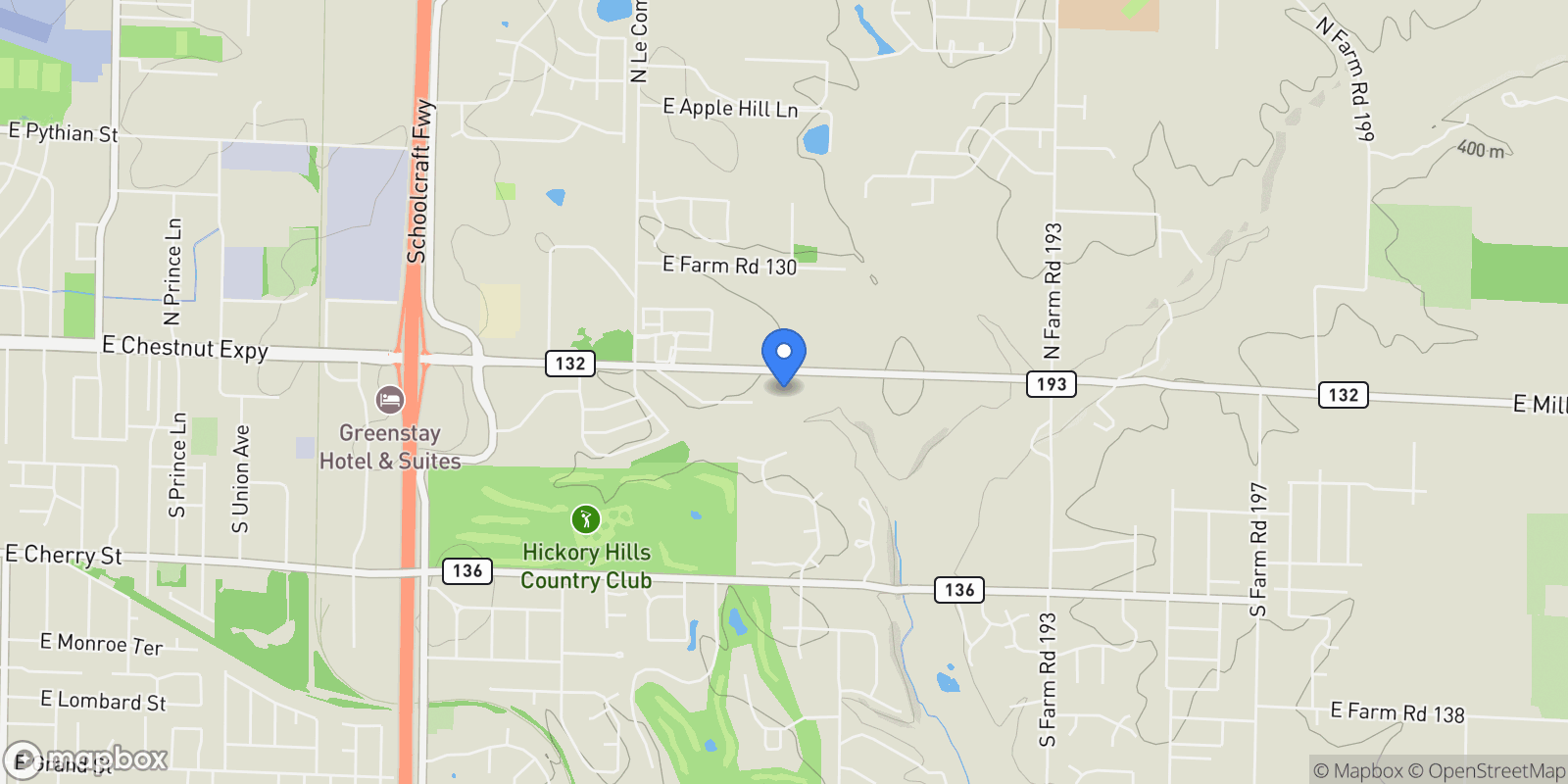Map showing 254 S Mumford Court, Springfield, MO 65802, Springfield, Missouri, United States.