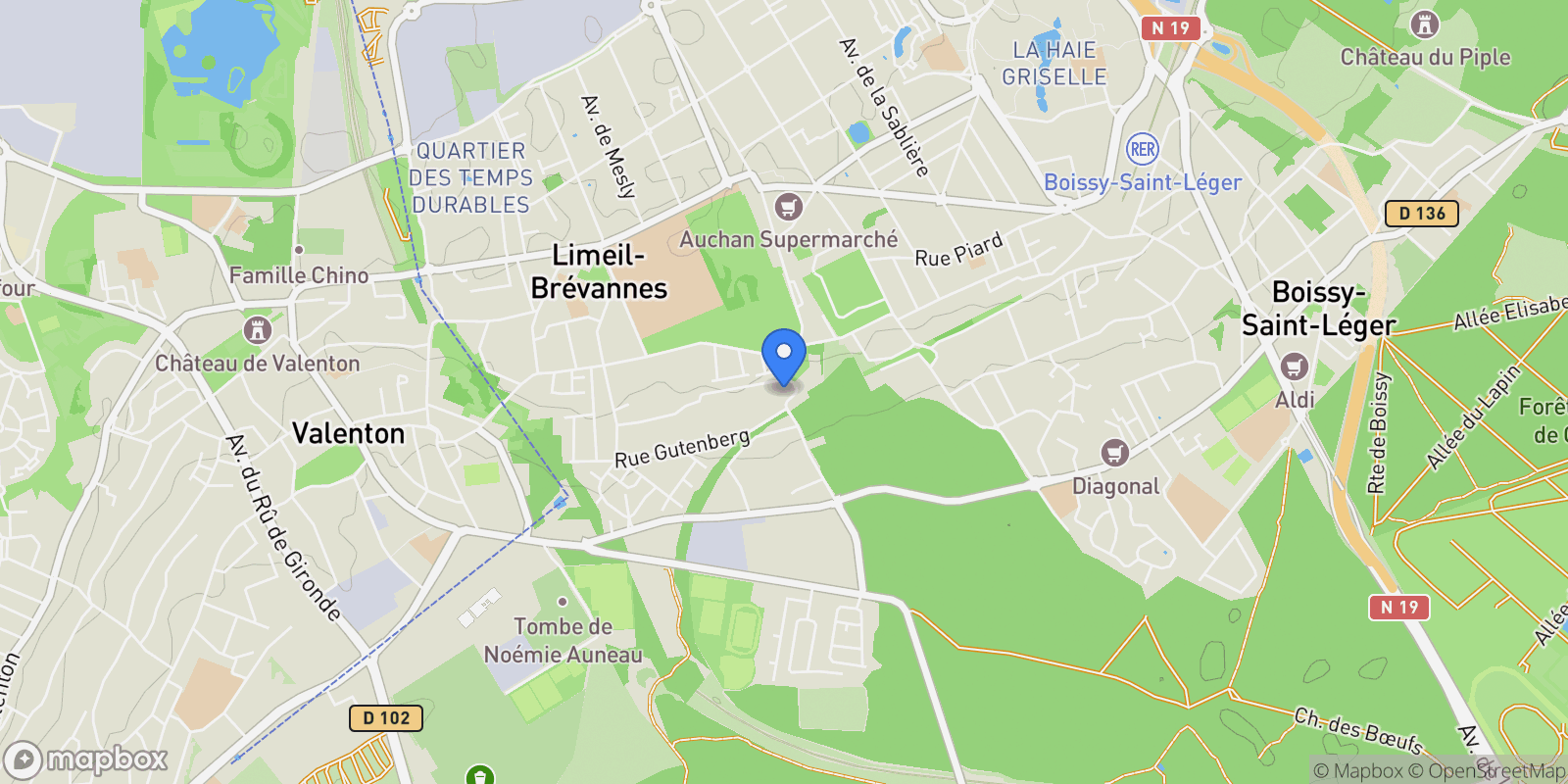Map showing Limeil-Brévannes, Île-de-France, France.