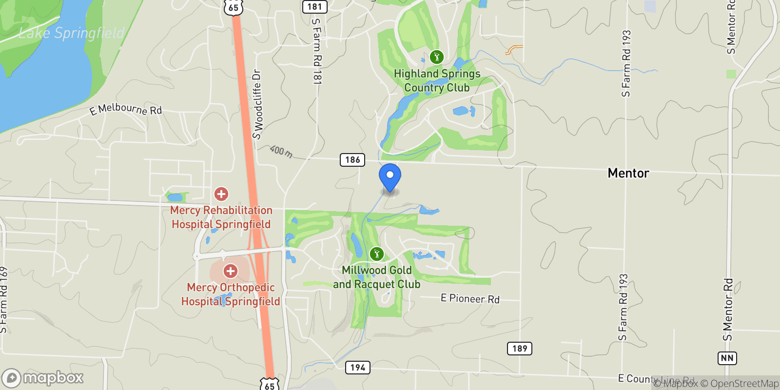 Map showing 5935 S Farm Road 185, Rogersville, MO 65742, Rogersville, Missouri, United States.