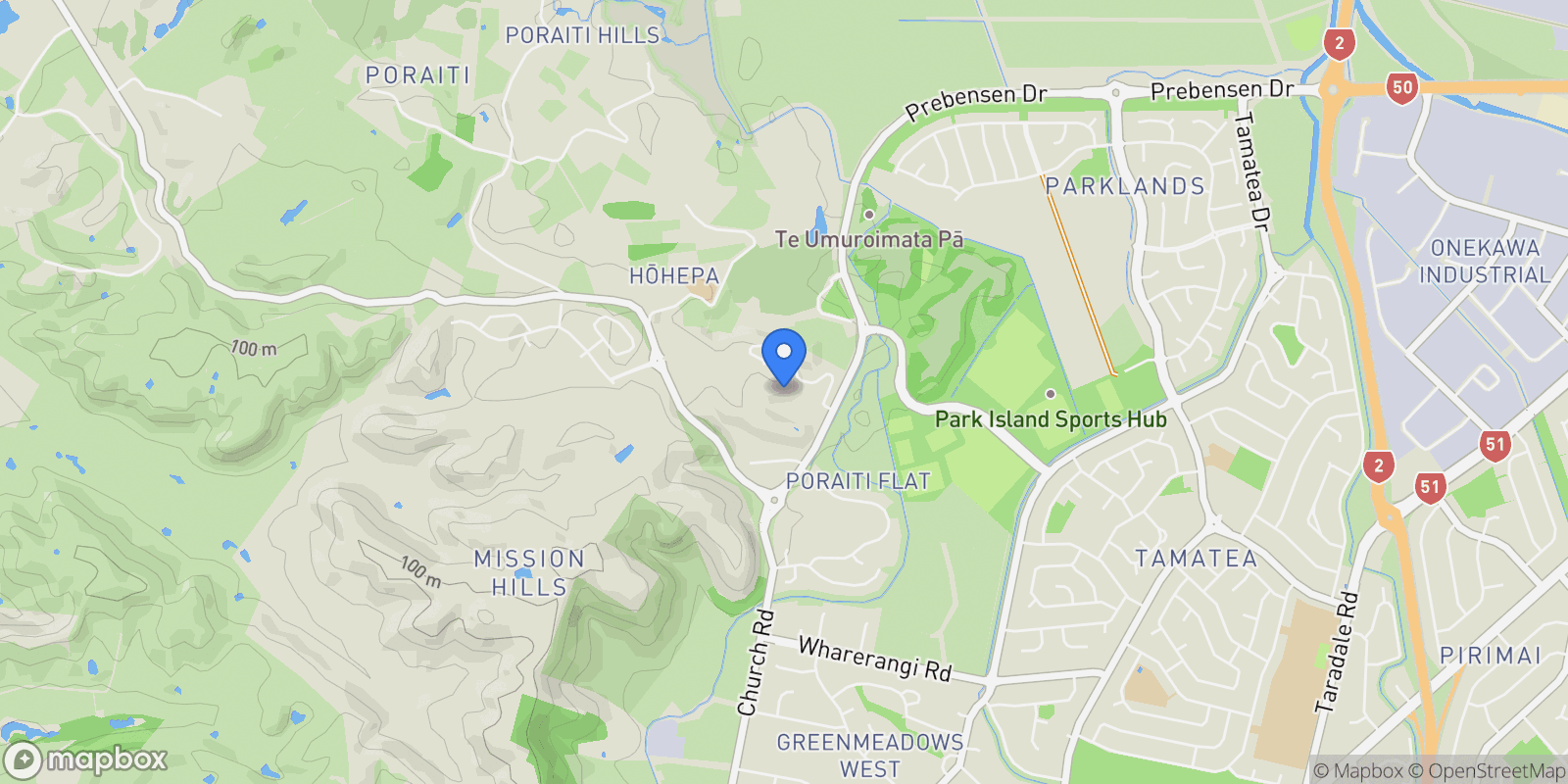 Map showing 87 Oak Road Poraiti, Napier, HKB 4112, Napier, Hawke's Bay, New Zealand.