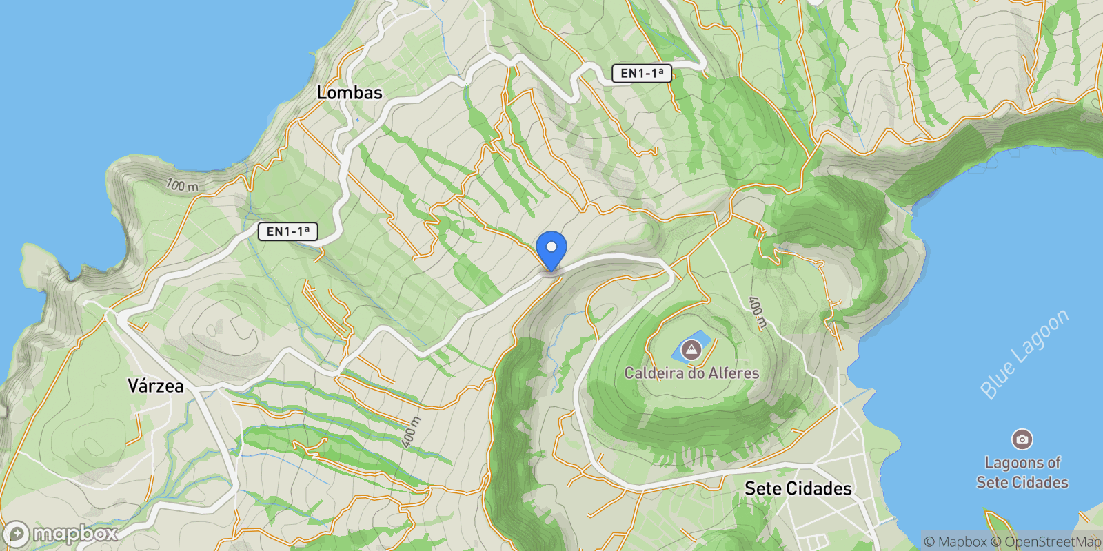 Map showing 9555 São Miguel, Portugal, Mosteiros, Azores, Portugal.