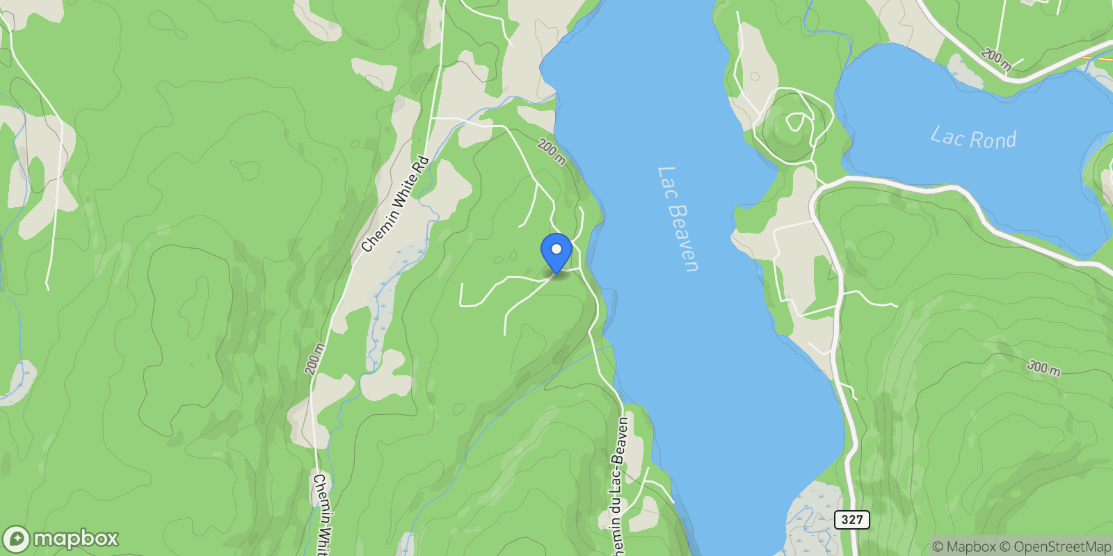 Map showing 86 Ch. Simms E., Arundel, QC J0T1A0, Arundel, Quebec, Canada.