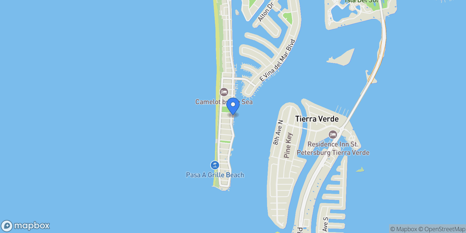 Map showing 1403 Pass A Grille Way, ST Pete Beach, FL 33706, St. Pete Beach, Florida, United States.