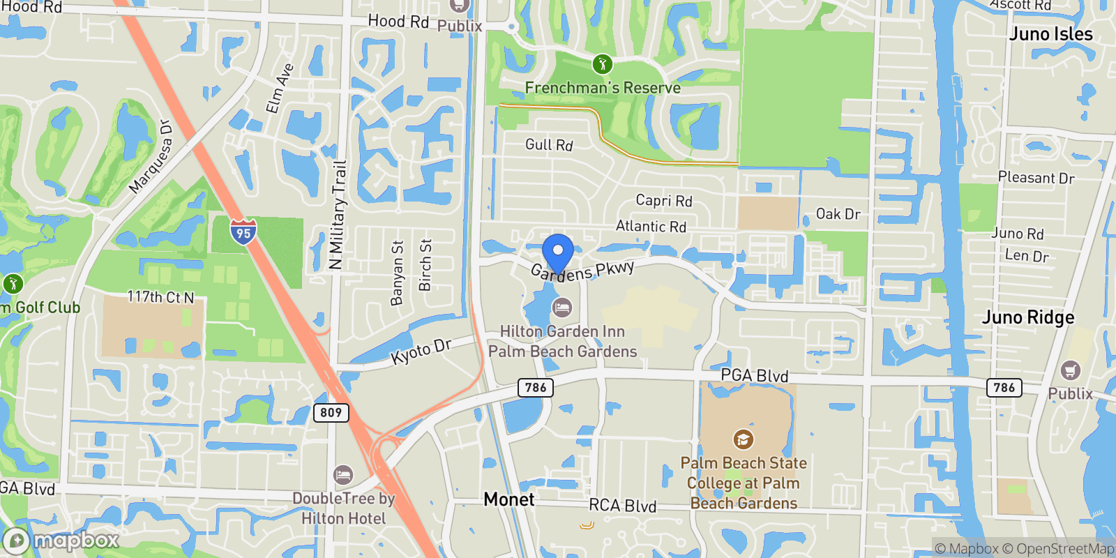 Map showing 3630 Gardens Parkway Unit# 1104c, Palm Beach Gardens, FL 33410, Palm Beach Gardens, Florida, United States.