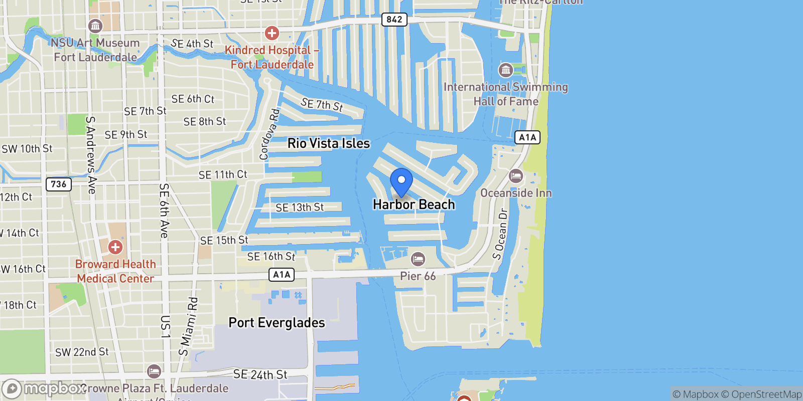 Map showing 2520 Laguna Ter, Fort Lauderdale, Florida, United States.