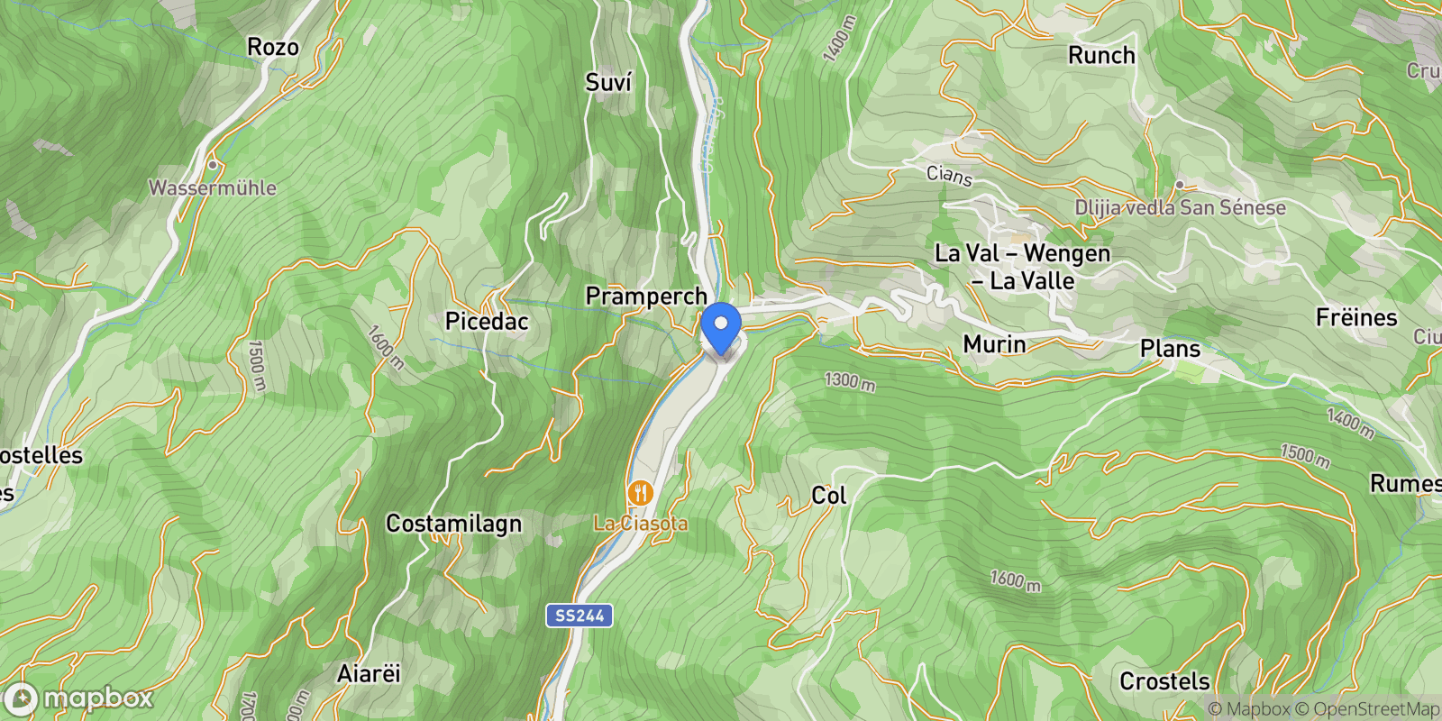 Map showing 39030 La Val, Autonomous Province of Bolzano – South Tyrol, Italy, Trentino-South Tyrol, Italy.