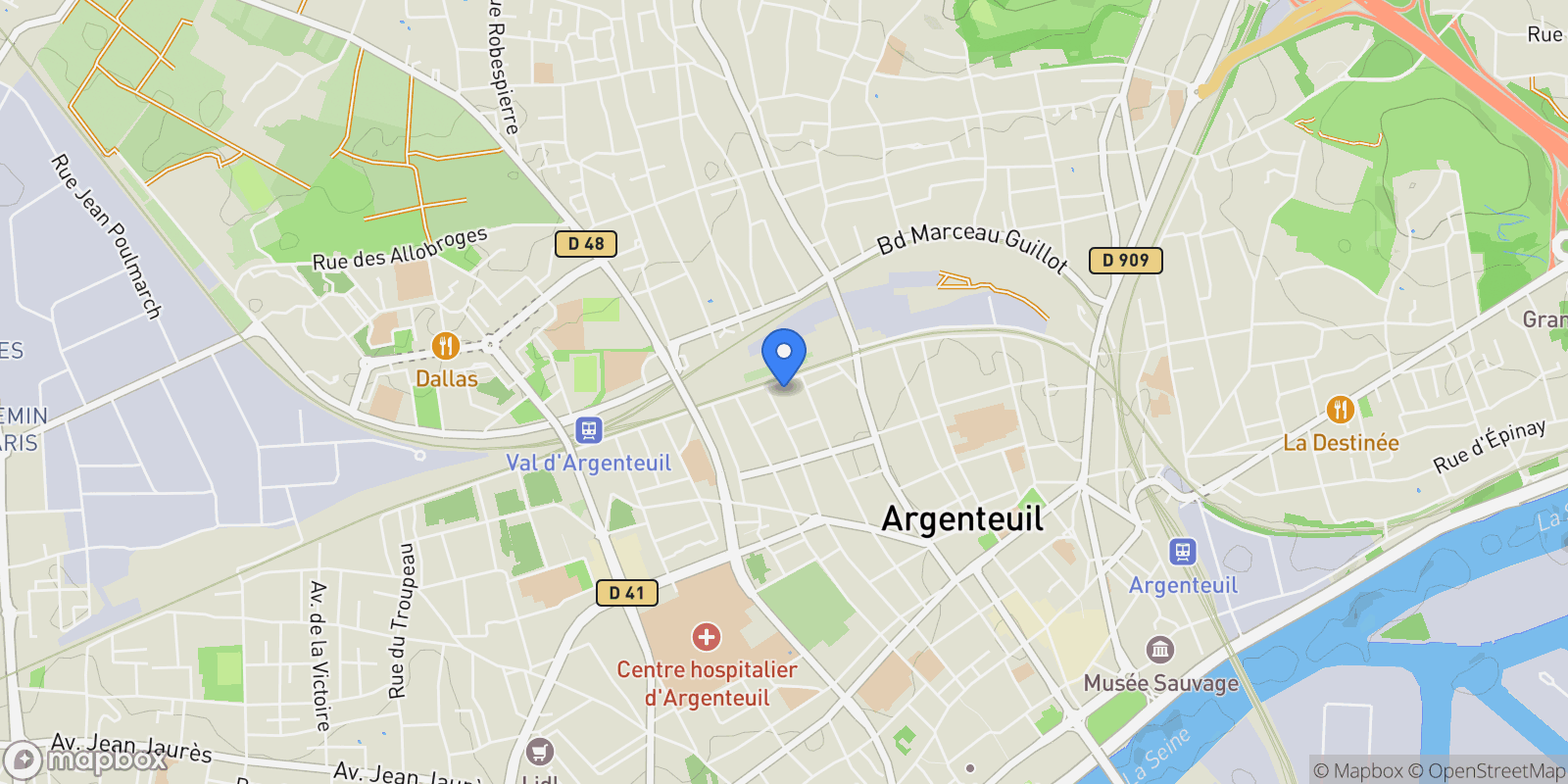 Map showing Argenteuil, Île-de-France, France.