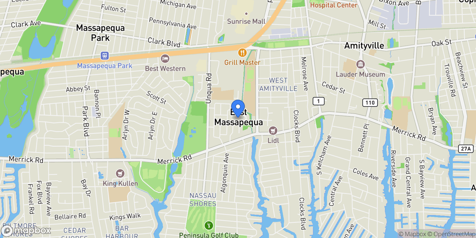 Map showing 78 Redwood Lane, Massapequa Park, NY 11762, Massapequa Park, New York, United States.