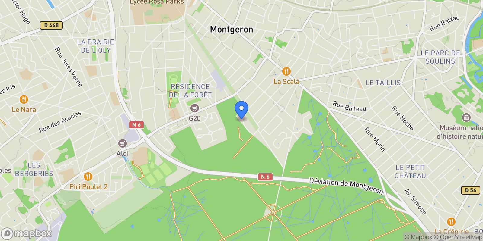 Map showing Montgeron, Île-de-France, France.
