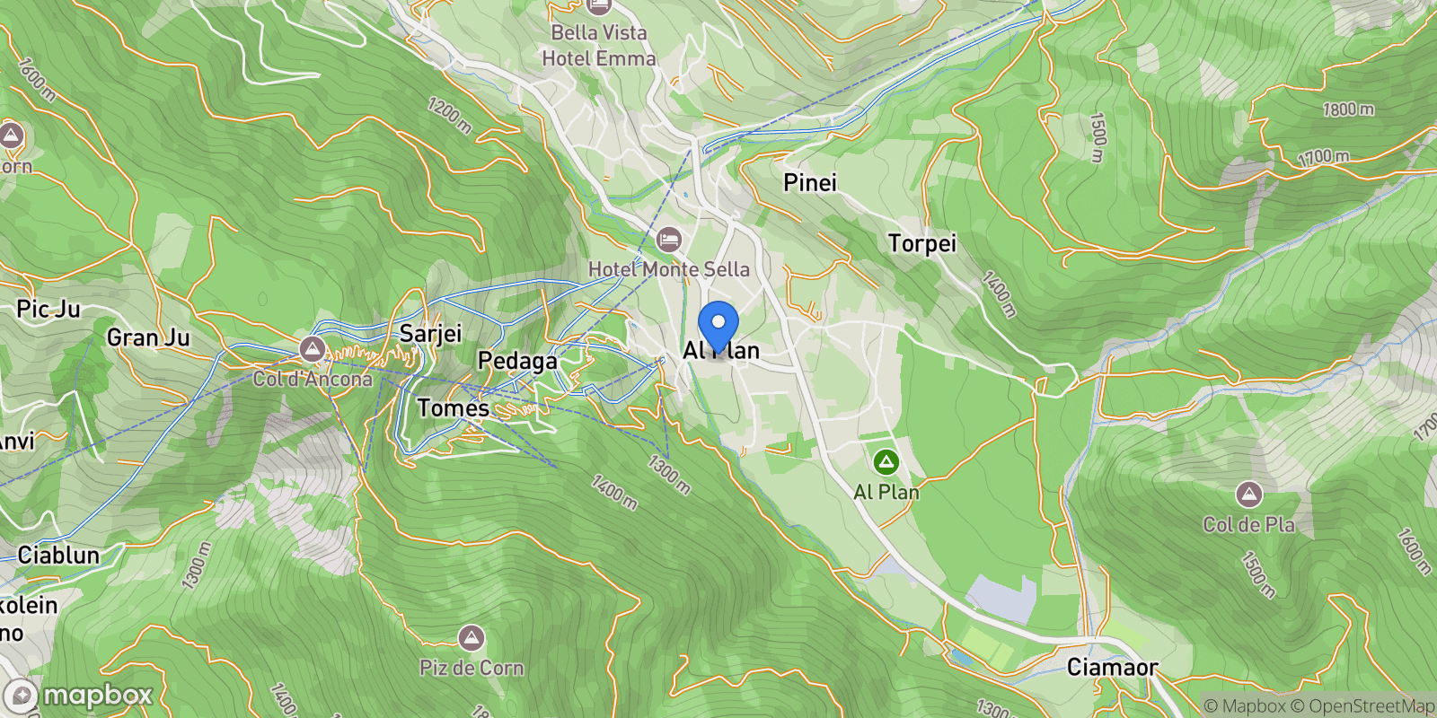 Map showing Str. Catarina Lanz, 40, 39030 S. Vigilio BZ, Italy, San Vigilio di Marebbe, Trentino-South Tyrol, Italy.
