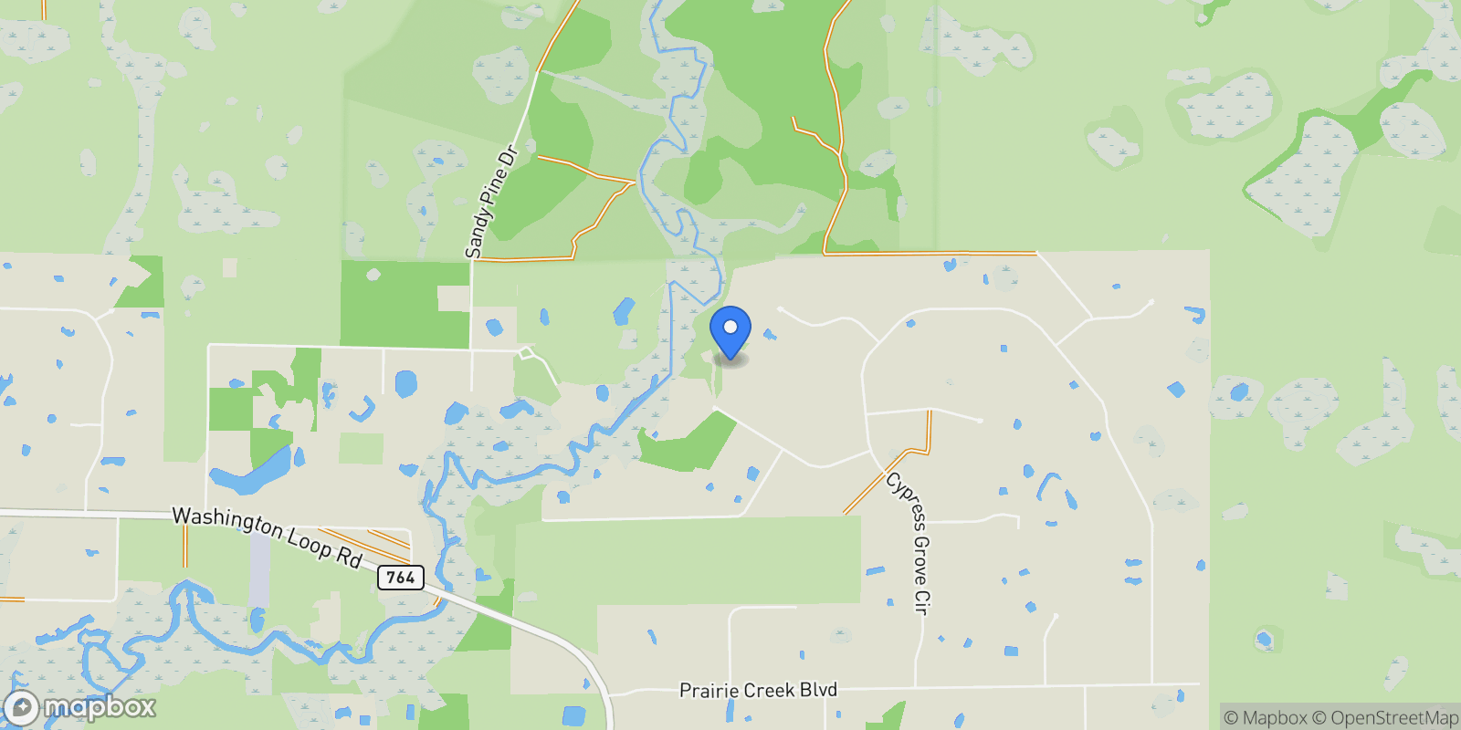 Map showing 16050 RIDGEWOOD COURT, PUNTA GORDA, FL 33982, Charlotte Park, Florida, United States.