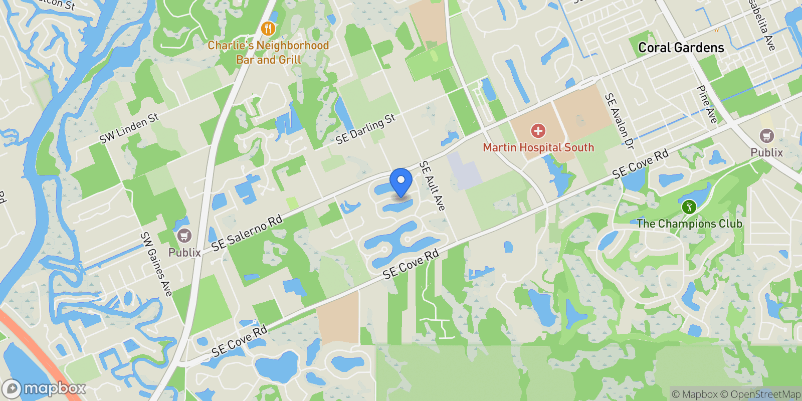 Map showing 1414 SE Summit Trail , Stuart, FL 34997, Stuart, Florida, United States.