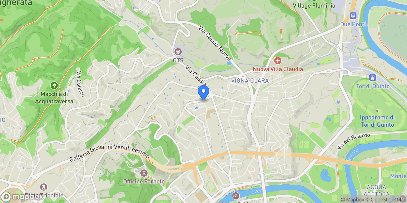 Map showing Via nemea, Rome, Lazio, Italy.