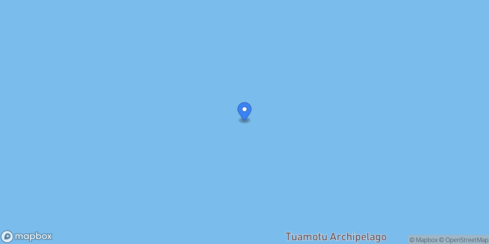 Map showing Rangiroa, Rangiroa, Rangiroa, French Polynesia.