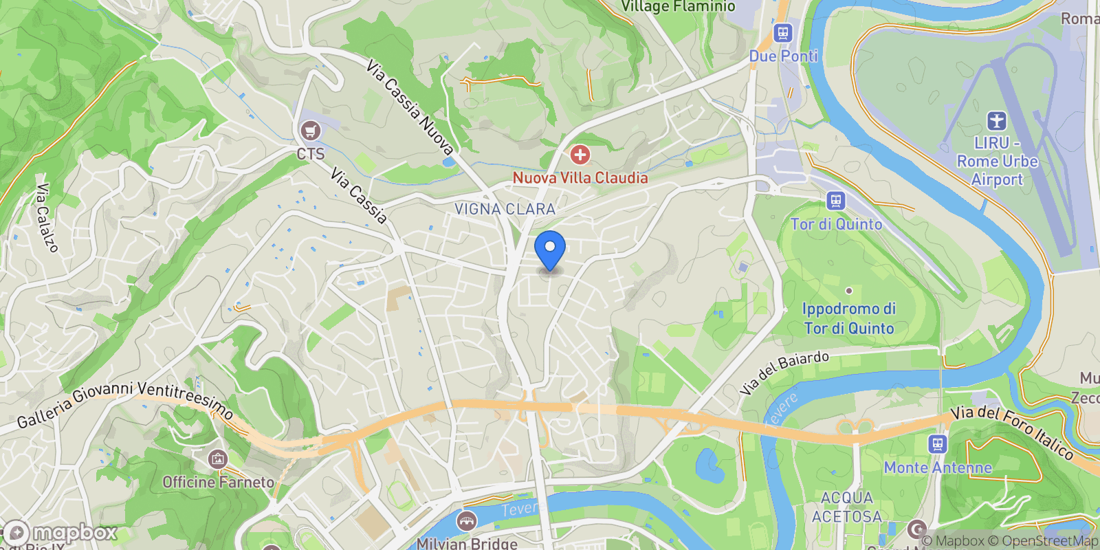 Map showing Via Francesco Saverio Nitti, Rome, Lazio, Italy.
