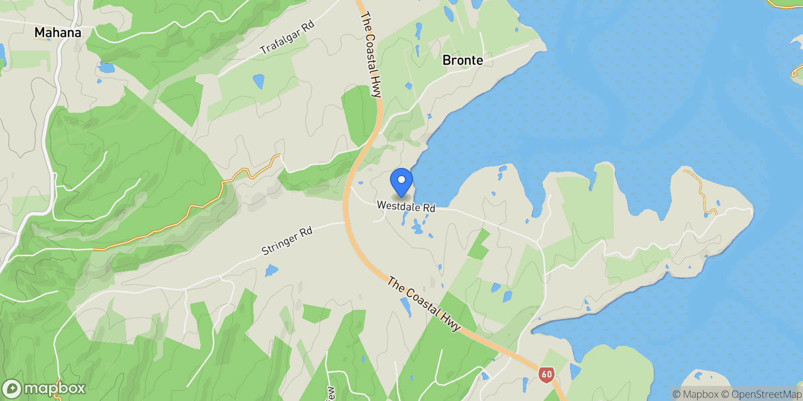 Map showing 196 Westdale Road, Nelson, TAS 7081, Redwood Valley, Tasman, New Zealand.