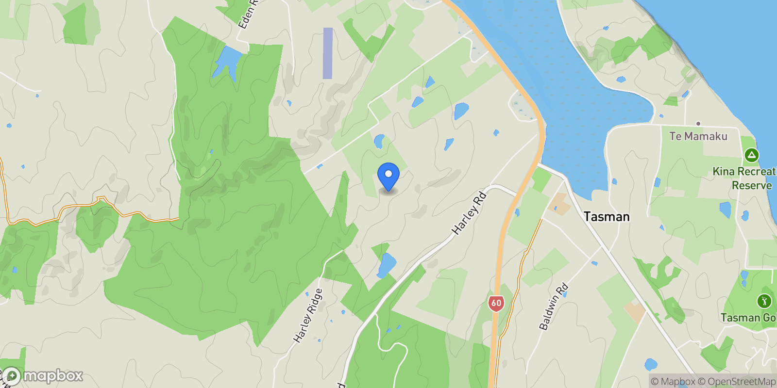 Map showing 113 Weka Road, Nelson, TAS, Upper Moutere, Tasman, New Zealand.