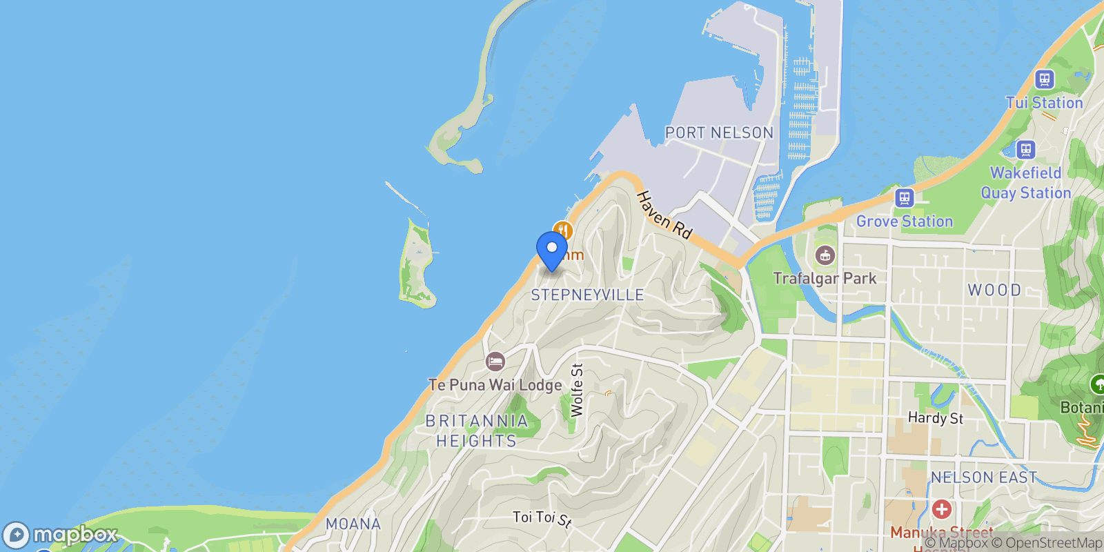 Map showing 15 Fifeshire Crescent Stepneyville, Nelson, NSN 7010, Nelson, Nelson, New Zealand.
