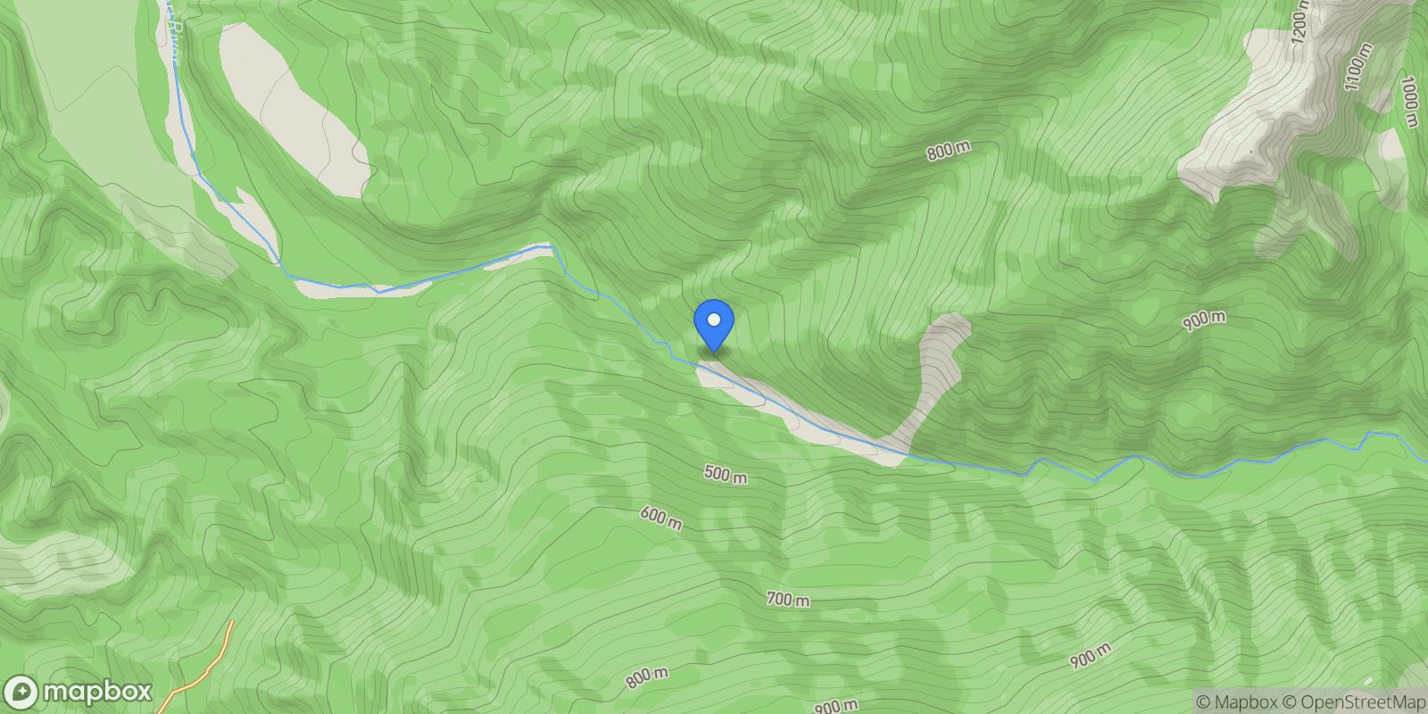 Map showing Awakiri River Charleston, Cape Foulwind, WTC 7892, Charleston, West Coast, New Zealand.