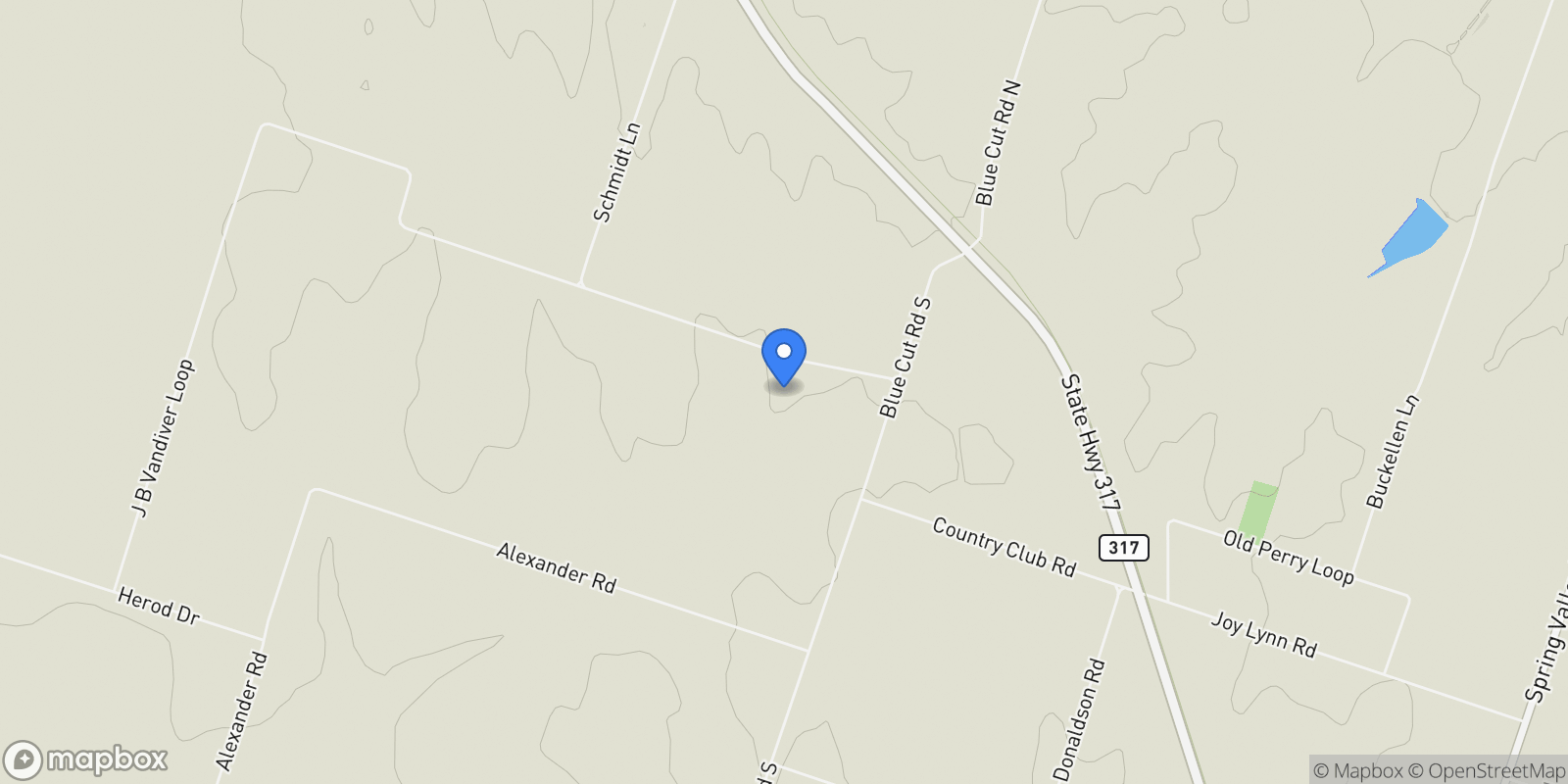 Map showing 375 J B Vandiver Loop, Moody, TX 76557, Moody, Texas, United States.