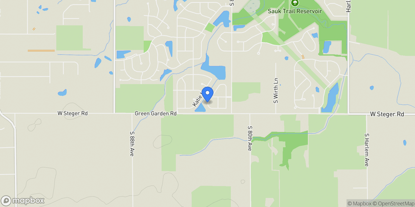 Map showing 8195 Stanley Trail, Frankfort, IL 60423, Frankfort, Illinois, United States.