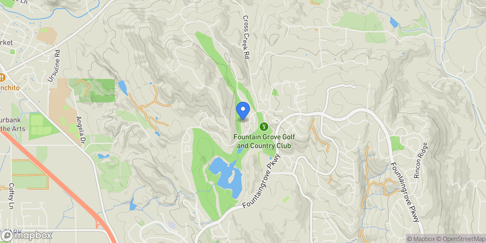 Map showing 3735 Lakebriar Place , Santa Rosa, CA 95403, Santa Rosa, California, United States.