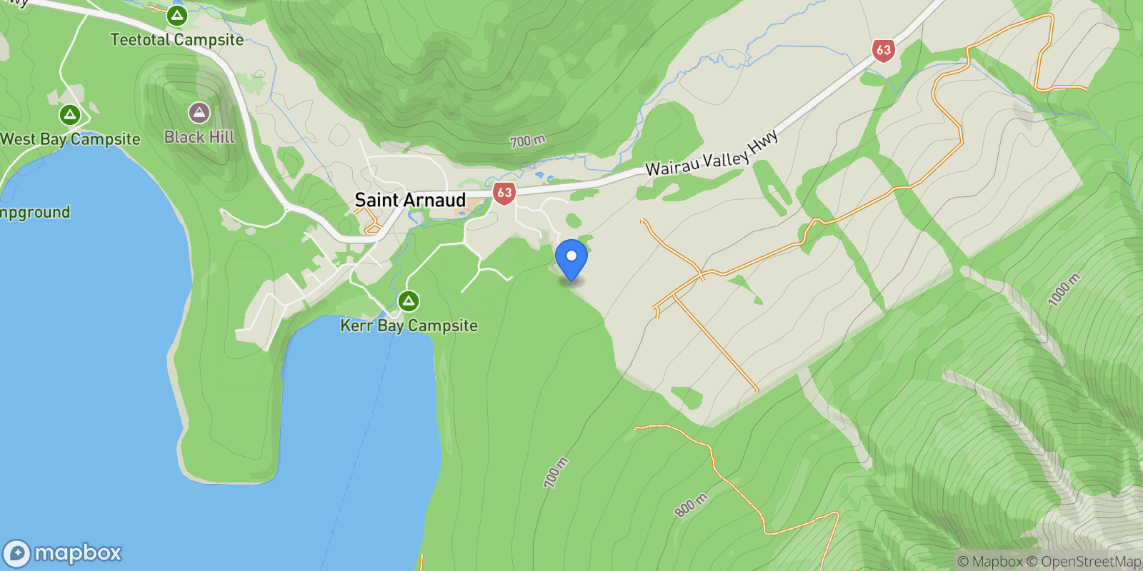 Map showing 30/4 Borlase Avenue St Arnaud, Nelson, TAS 7072, St. Arnaud, Tasman, New Zealand.