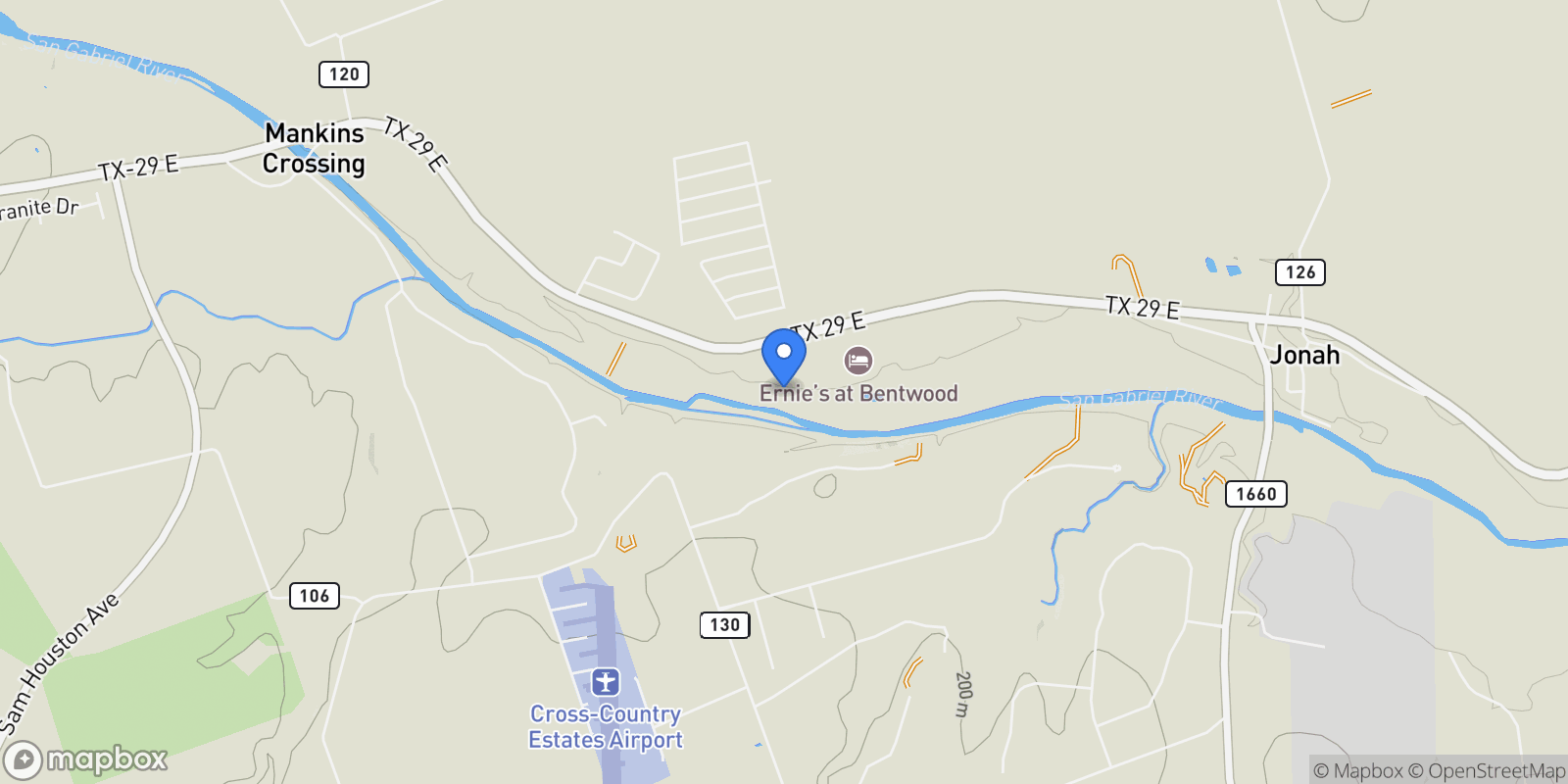 Map showing 8010 E State Highway 29, Georgetown, TX 78626, Georgetown, Texas, United States.