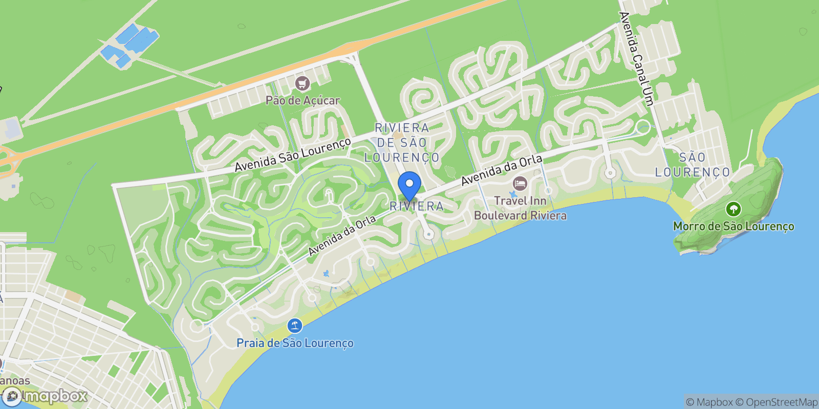 Map showing Bertioga, State of São Paulo, Brazil.