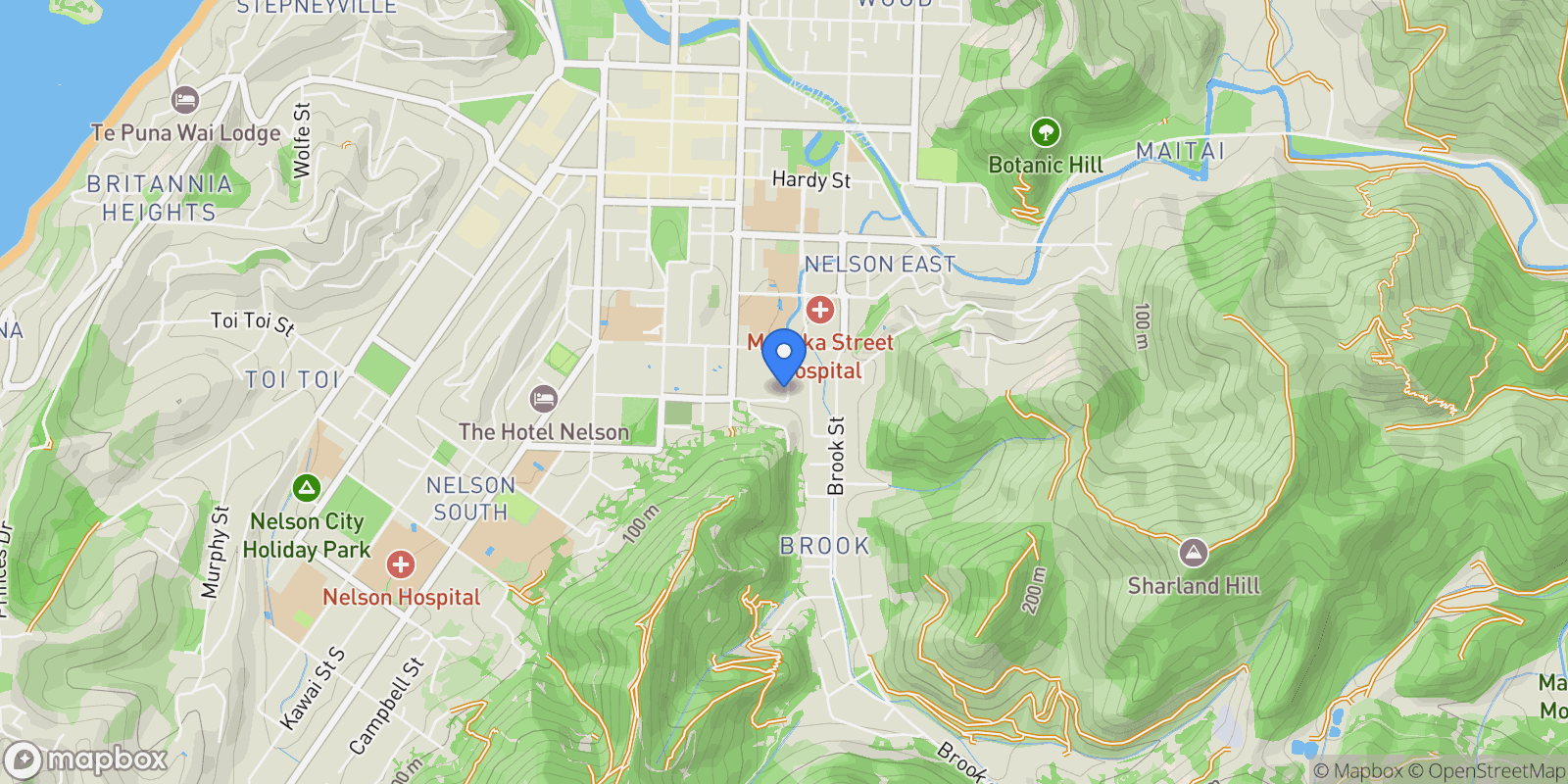 Map showing 20 Scotland Street, Nelson, TAS 7010, Nelson, Nelson, New Zealand.