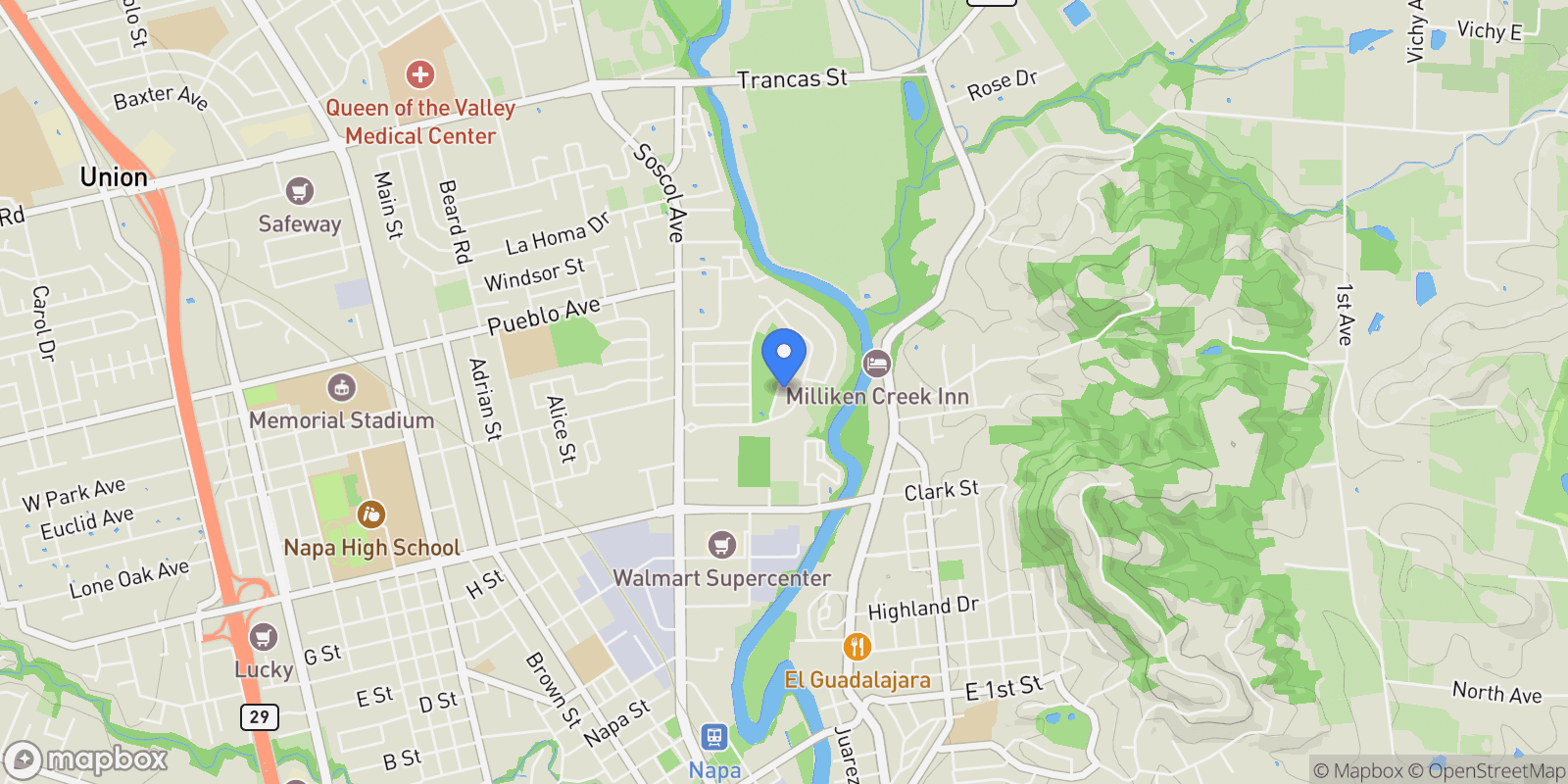 Map showing 2318 Lakepark Drive , Napa, CA 94558, Napa, California, United States.