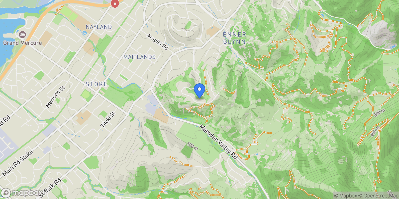Map showing 145 Panorama Drive Enner Glynn, Nelson, NSN 7011, Nelson, Nelson, New Zealand.