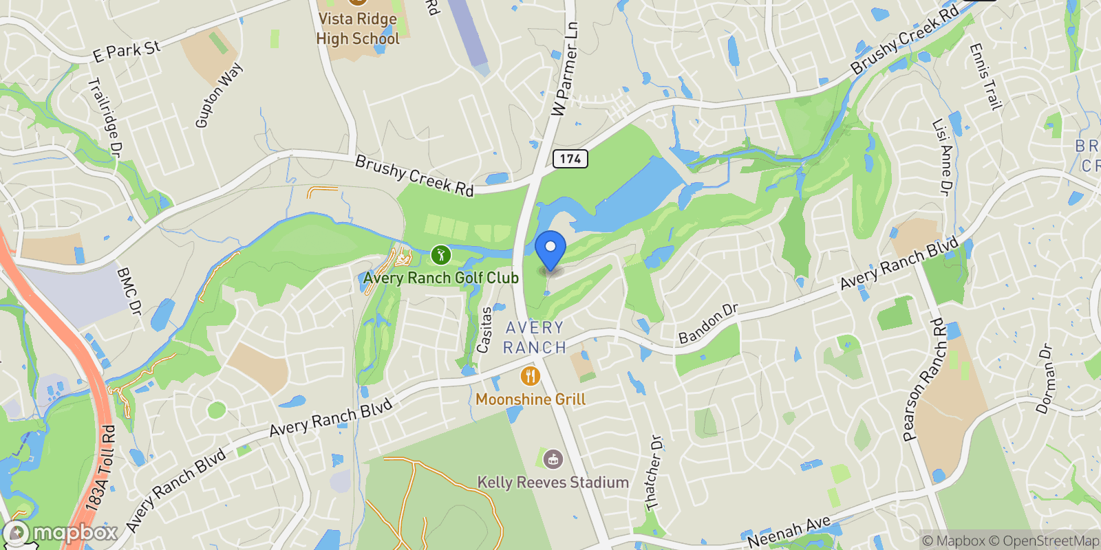 Map showing 10500 Avery Club Drive #26, Austin, TX 78717, Austin, Texas, United States.